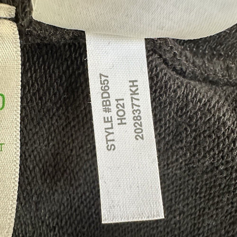 J Crew Pullover Sweatshirt Men's‎ Large Half Zip Black 100% Cotton Preppy Casual - Picture 7 of 7